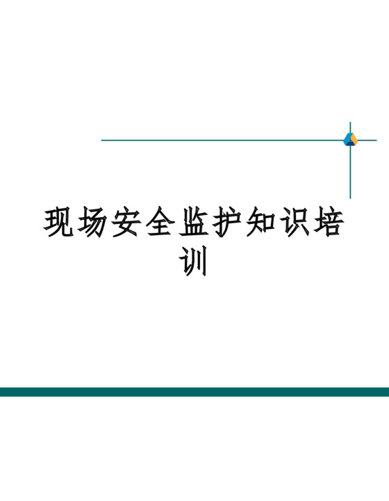 现场安全监护知识培训（93页） 