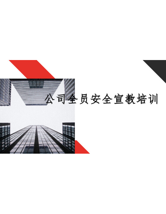 公司全员安全宣教培训（111页）